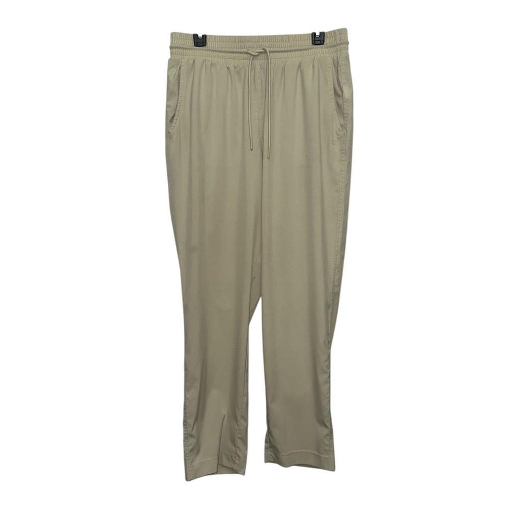 Gap Fit High Rise Runaround Pants Size Large In Moonstone Beige Activewear - Picture 2 of 10